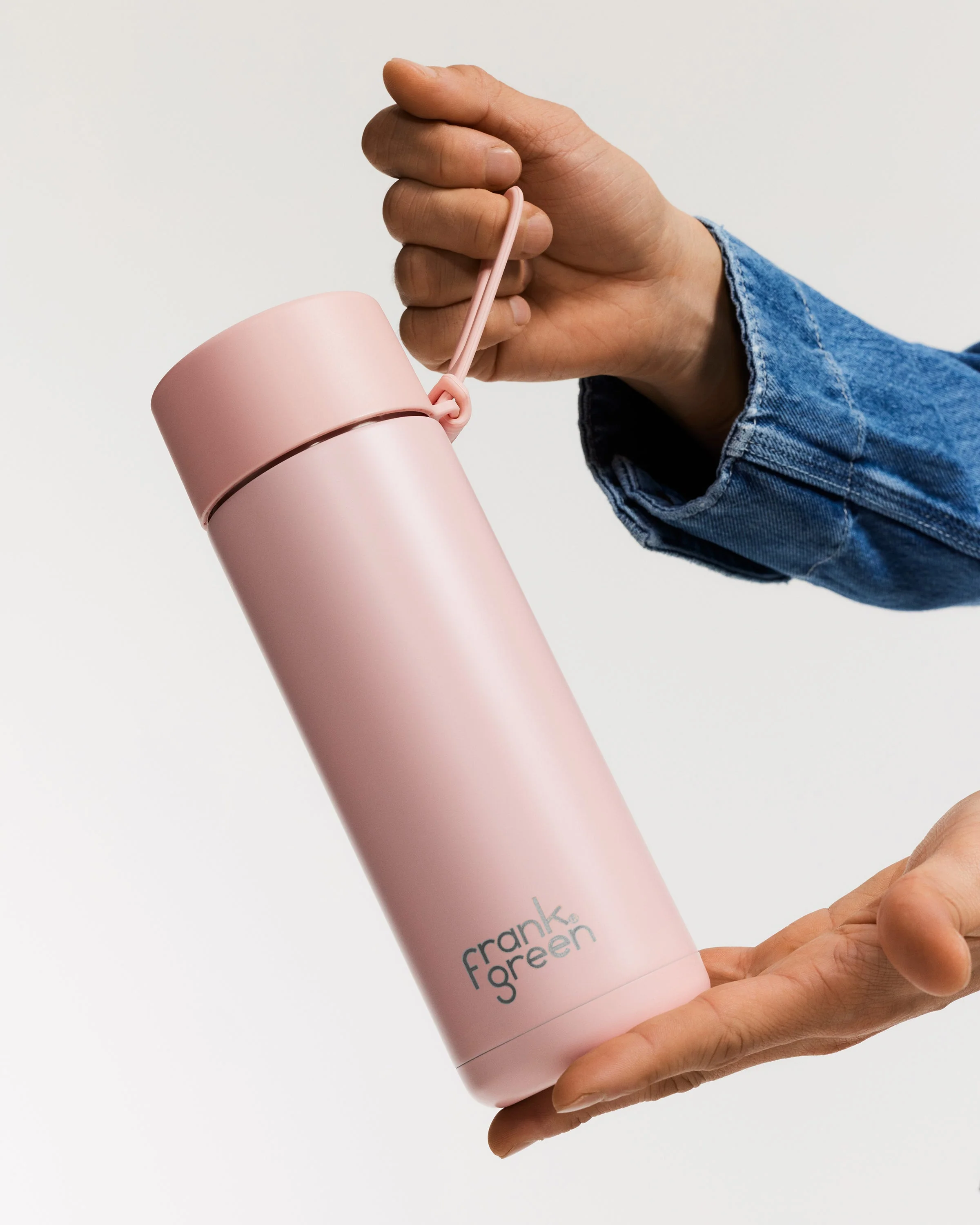 Ceramic Reusable Bottle - 20oz / 595ml - Khaki - Image 2