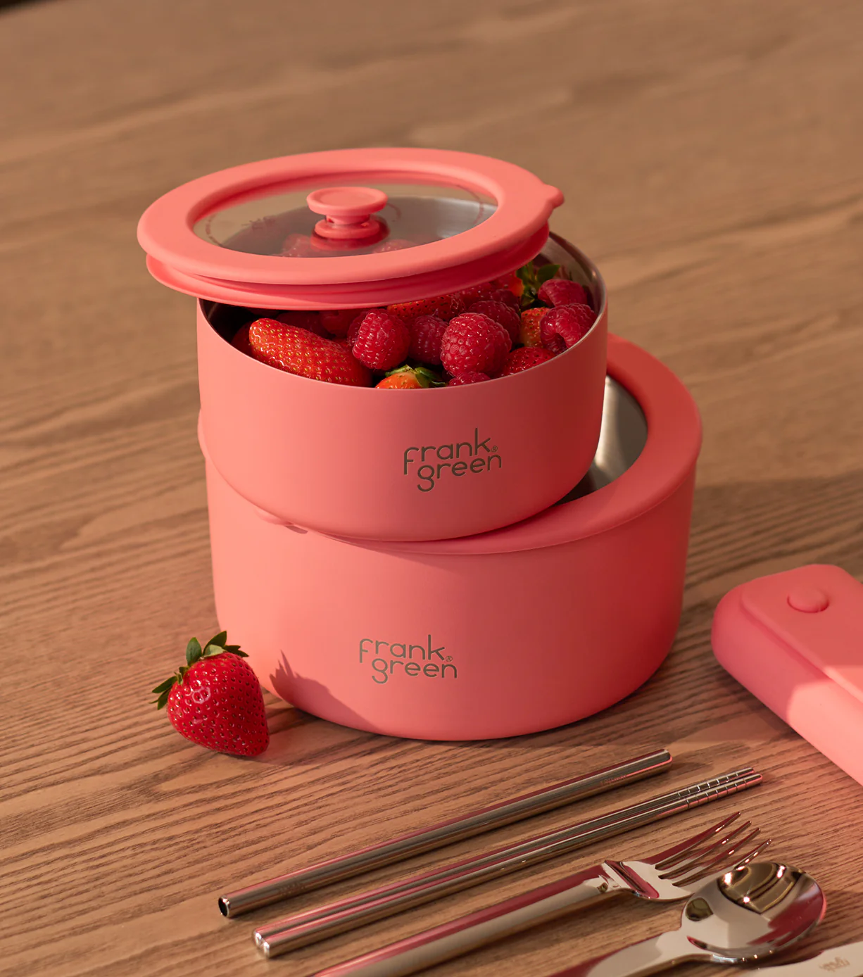 Stainless Steel Bowl with Glass Lid - 700ml - Image 14